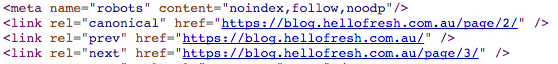 Blog No Index